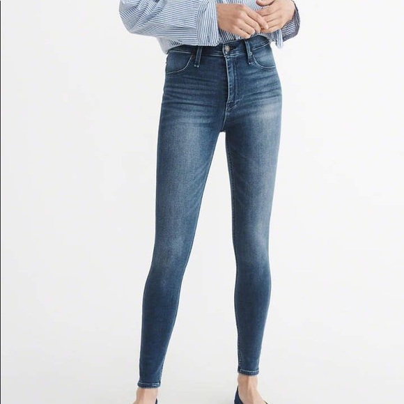 Simone high rise jean leggings, Abercrombie and Fitch, size 26. - Picture 1 of 5